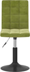 vidaXL - Eetkamerstoelen - draaibaar - 2 - st - fluweel - lichtgroen