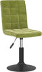 vidaXL - Eetkamerstoelen - draaibaar - 2 - st - fluweel - lichtgroen