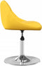 vidaXL Eetkamerstoelen draaibaar 2 st fluweel mosterdgeel