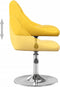 vidaXL Eetkamerstoelen draaibaar 2 st fluweel mosterdgeel