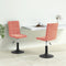vidaXL - Eetkamerstoelen - draaibaar - 2 - st - fluweel - roze