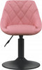 vidaXL Eetkamerstoelen draaibaar 2 st fluweel roze