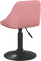 vidaXL Eetkamerstoelen draaibaar 2 st fluweel roze