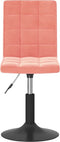 vidaXL - Eetkamerstoelen - draaibaar - 2 - st - fluweel - roze
