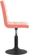 vidaXL - Eetkamerstoelen - draaibaar - 2 - st - fluweel - roze