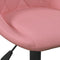 vidaXL Eetkamerstoelen draaibaar 2 st fluweel roze