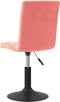 vidaXL - Eetkamerstoelen - draaibaar - 2 - st - fluweel - roze