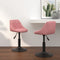 vidaXL Eetkamerstoelen draaibaar 2 st fluweel roze