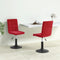vidaXL - Eetkamerstoelen - draaibaar - 2 - st - fluweel - wijnrood