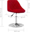 vidaXL - Eetkamerstoelen - draaibaar - 2 - st - fluweel - wijnrood