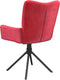 vidaXL - Eetkamerstoelen - draaibaar - 2 - st - fluweel - wijnrood