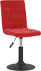 vidaXL - Eetkamerstoelen - draaibaar - 2 - st - fluweel - wijnrood