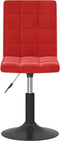 vidaXL - Eetkamerstoelen - draaibaar - 2 - st - fluweel - wijnrood