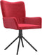 vidaXL - Eetkamerstoelen - draaibaar - 2 - st - fluweel - wijnrood