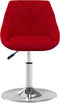 vidaXL - Eetkamerstoelen - draaibaar - 2 - st - fluweel - wijnrood