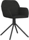 vidaXL - Eetkamerstoelen - draaibaar - 2 - st - fluweel - zwart
