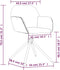 vidaXL - Eetkamerstoelen - draaibaar - 2 - st - fluweel - zwart