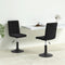 vidaXL - Eetkamerstoelen - draaibaar - 2 - st - fluweel - zwart