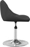 vidaXL Eetkamerstoelen draaibaar 2 st fluweel zwart