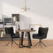 vidaXL - Eetkamerstoelen - draaibaar - 2 - st - fluweel - zwart