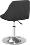 vidaXL Eetkamerstoelen draaibaar 2 st fluweel zwart