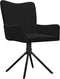 vidaXL - Eetkamerstoelen - draaibaar - 2 - st - fluweel - zwart