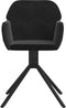 vidaXL - Eetkamerstoelen - draaibaar - 2 - st - fluweel - zwart