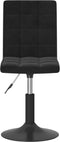 vidaXL - Eetkamerstoelen - draaibaar - 2 - st - fluweel - zwart