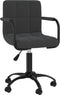 vidaXL - Eetkamerstoelen - draaibaar - 2 - st - fluweel - zwart