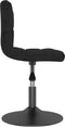 vidaXL - Eetkamerstoelen - draaibaar - 2 - st - fluweel - zwart