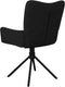 vidaXL - Eetkamerstoelen - draaibaar - 2 - st - fluweel - zwart