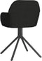 vidaXL - Eetkamerstoelen - draaibaar - 2 - st - fluweel - zwart
