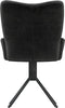 vidaXL - Eetkamerstoelen - draaibaar - 2 - st - fluweel - zwart