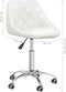 vidaXL - Eetkamerstoelen - draaibaar - 2 - st - kunstleer - wit