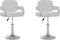 vidaXL - Eetkamerstoelen - draaibaar - 2 - st - kunstleer - wit