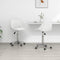 vidaXL - Eetkamerstoelen - draaibaar - 2 - st - kunstleer - wit