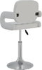 vidaXL - Eetkamerstoelen - draaibaar - 2 - st - kunstleer - wit
