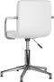 vidaXL - Eetkamerstoelen - draaibaar - 2 - st - kunstleer - wit