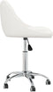 vidaXL - Eetkamerstoelen - draaibaar - 2 - st - kunstleer - wit