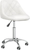vidaXL - Eetkamerstoelen - draaibaar - 2 - st - kunstleer - wit