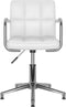 vidaXL - Eetkamerstoelen - draaibaar - 2 - st - kunstleer - wit