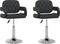 vidaXL - Eetkamerstoelen - draaibaar - 2 - st - kunstleer - zwart