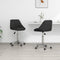 vidaXL - Eetkamerstoelen - draaibaar - 2 - st - kunstleer - zwart