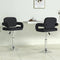 vidaXL - Eetkamerstoelen - draaibaar - 2 - st - kunstleer - zwart