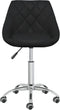 vidaXL - Eetkamerstoelen - draaibaar - 2 - st - kunstleer - zwart