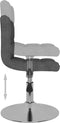 vidaXL - Eetkamerstoelen - draaibaar - 2 - st - stof - donkergrijs