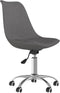 vidaXL - Eetkamerstoelen - draaibaar - 2 - st - stof - donkergrijs