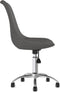 vidaXL - Eetkamerstoelen - draaibaar - 2 - st - stof - donkergrijs