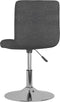 vidaXL - Eetkamerstoelen - draaibaar - 2 - st - stof - donkergrijs