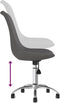 vidaXL - Eetkamerstoelen - draaibaar - 2 - st - stof - donkergrijs